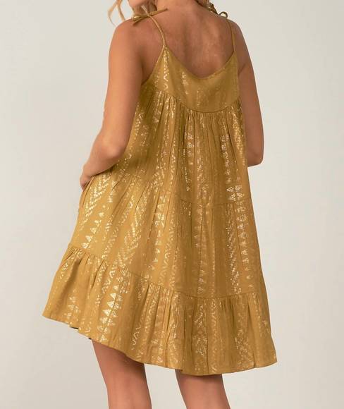 NEW ELAN haslett sleeveless dress in chartreuse - Picture 3 of 4